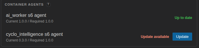 Agent Version Update