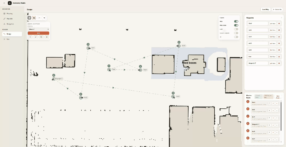 Create a Waypoint at the robot's current position