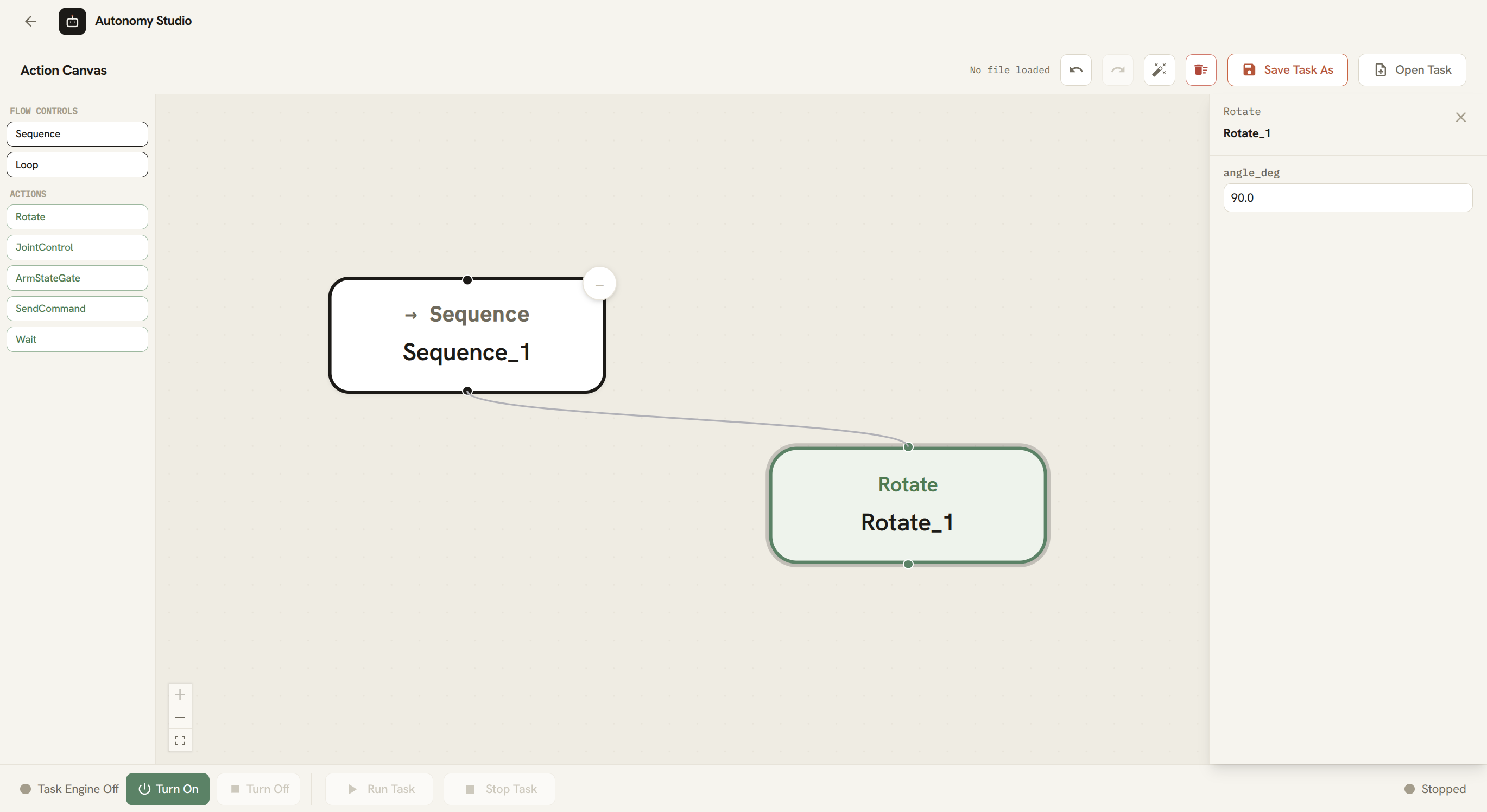 Connect Steps on Action Canvas