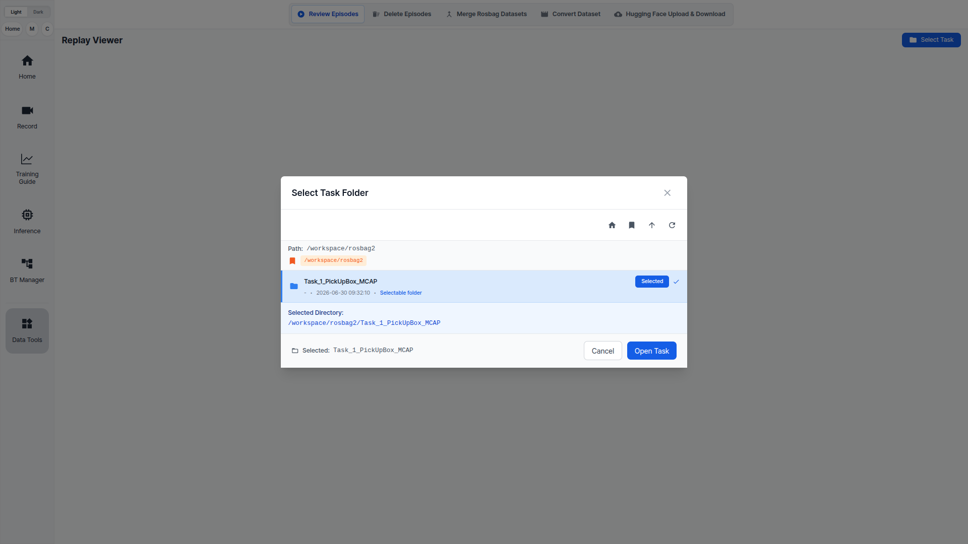 Review Episodes Task Selection