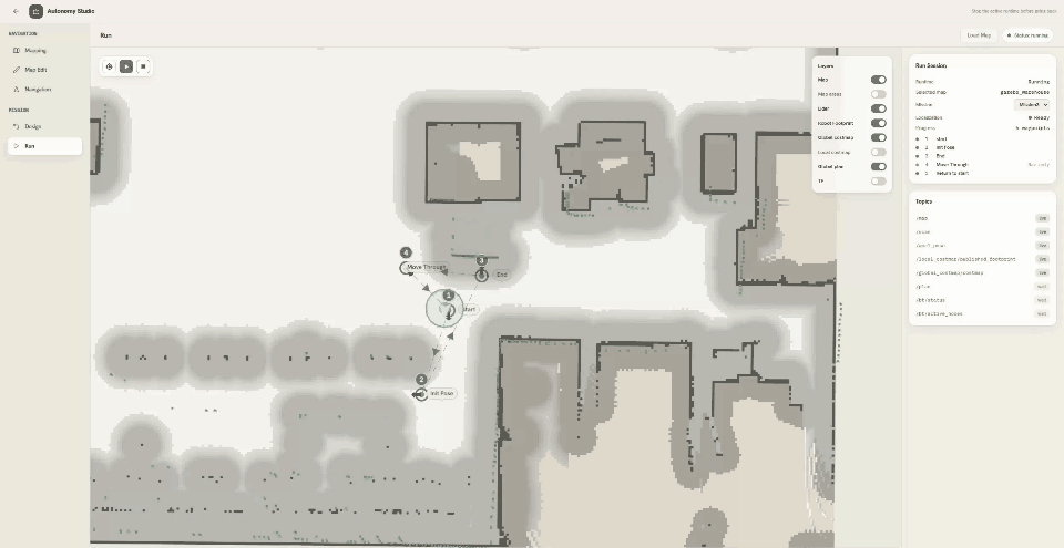 Create a Waypoint at the robot's current position