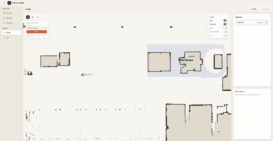 Create a Waypoint at the robot's current position