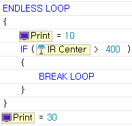 break example