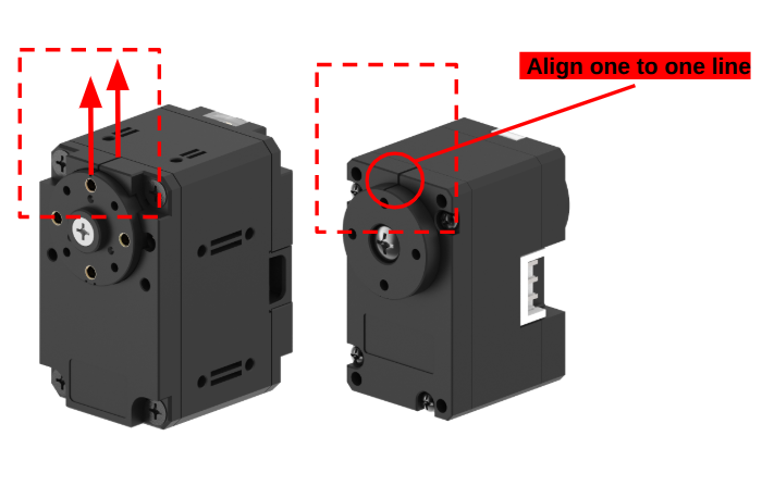 Motor horn orientation
